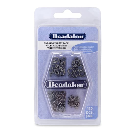 Beadalon&#xAE; Hematite Jewelry Findings Variety Pack